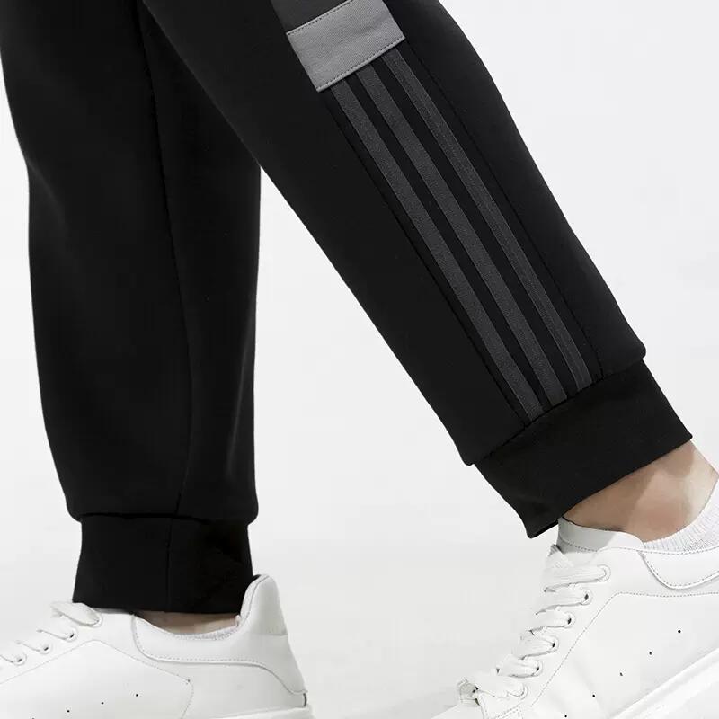 adidas Side Stripe Colorblock Joggers Men Bottoms Black HG6760