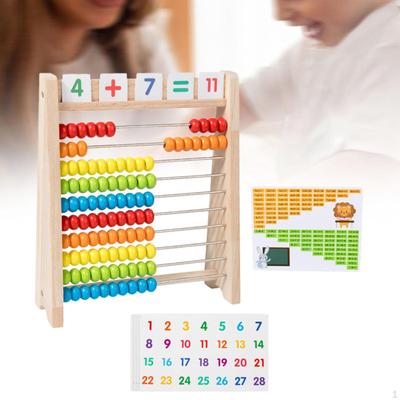 Pädagogischer Abakus für Kinder, Mathematik, Holzspielzeug, Lehrmittel, Berechnungsrahmen