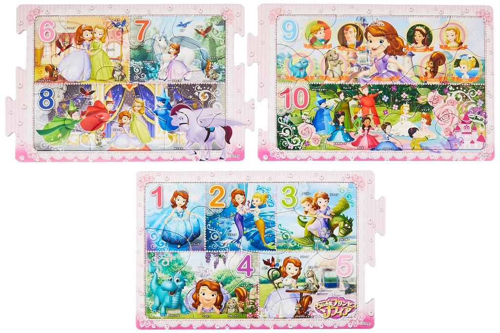 Epoch Apollo's Step Panorama Puzzle: Sofia the First, Numbers, 81216 Pieces, Children's Puzzle 24-128, ST Mark, Includes Storage Bag, Ages 3+, Toy,