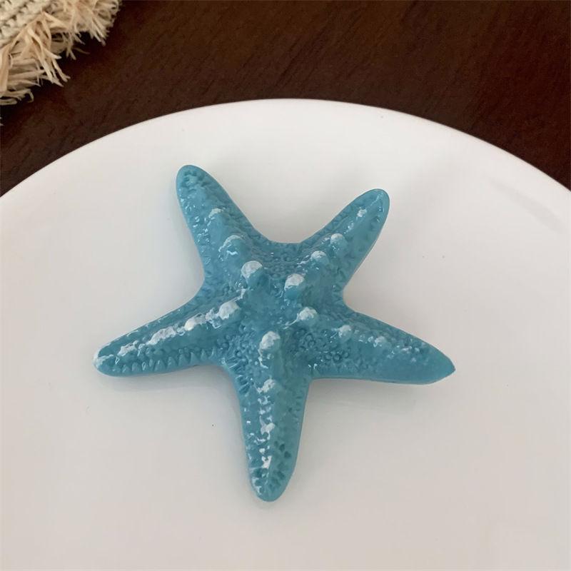 Korean Cute 3D Gradient Seashell Starfish Foldable Stretch Grip Tok Phone Holder Finger Ring Socket Support For iphone 15 14
