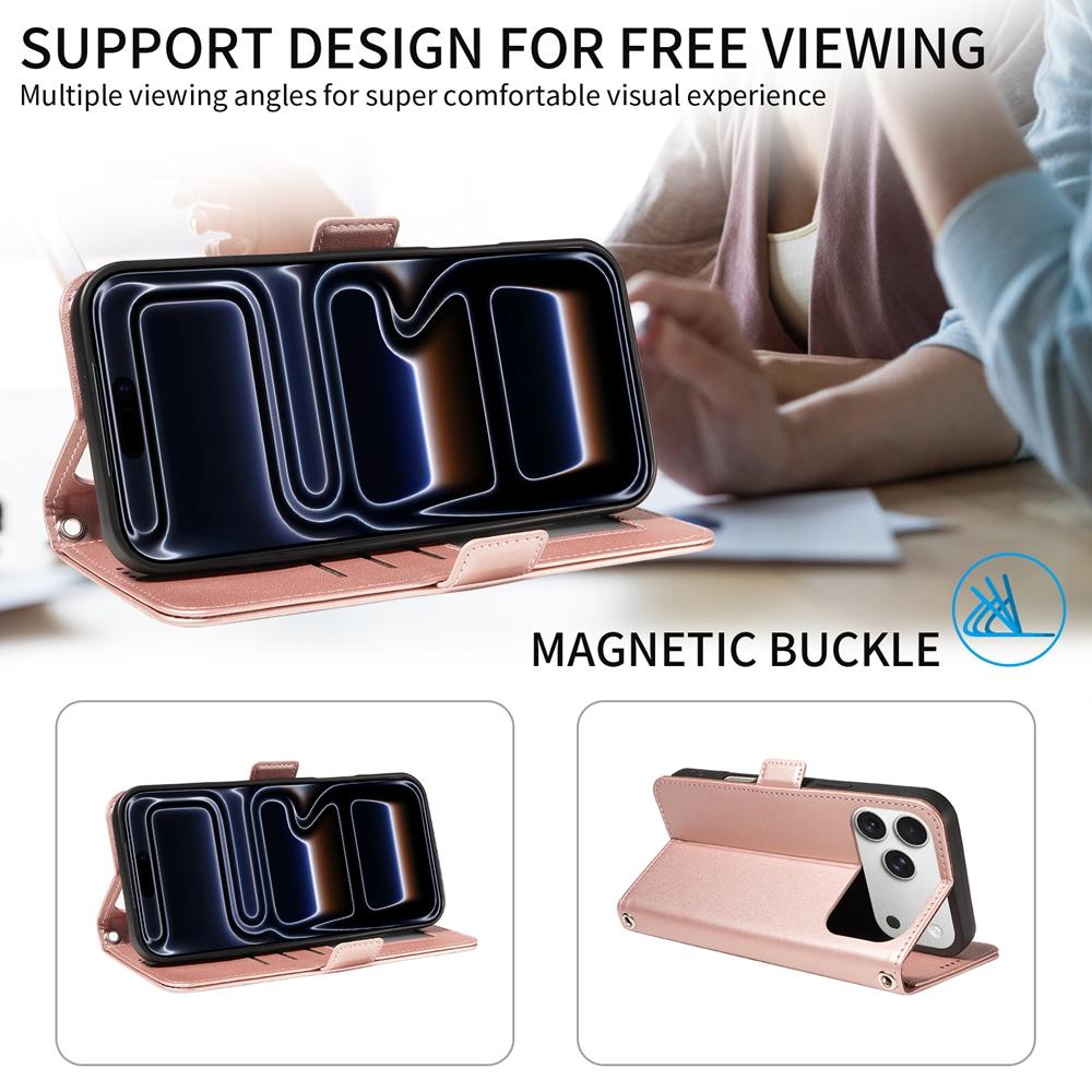 Luxury Artificial Diamond Magnetic Leather Wallet Case for iPhone 17 Air 16e 16 15 14 13 12 11 Pro X XS Max 8 7 Plus Phone Cover