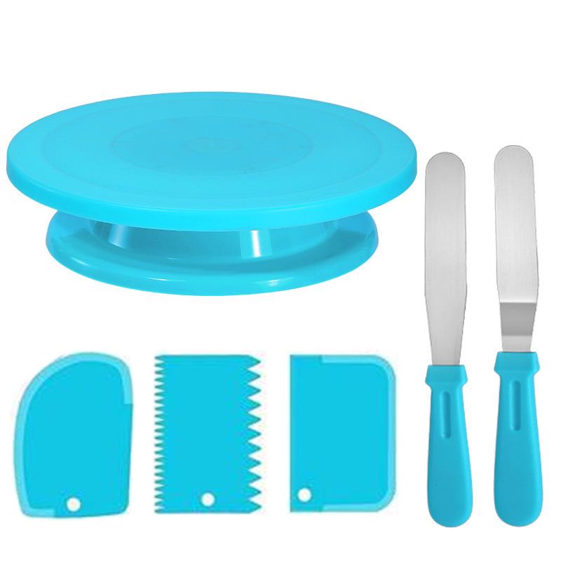 255-Piece Cookie and Cake Piping Set: Turntable, Baking Tools, Bags, and Scraper