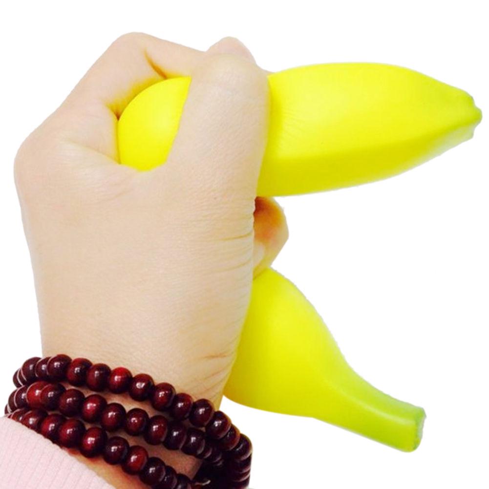 

Мягкая игрушка-банан для снятия стресса, ремешки для телефона, кремовые медленно растущие игрушки