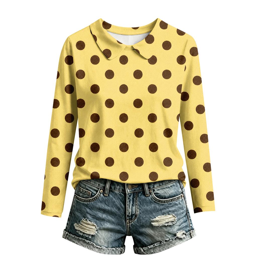 Top Casual da Donna a Manica Lunga con Scollo 2026 - Moda per l'Uso Quotidiano