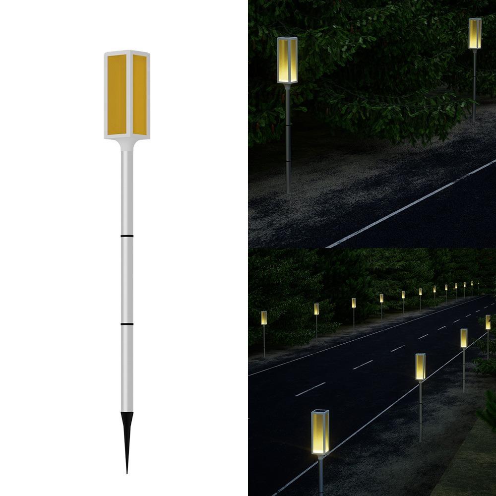 Warning Light Traffic Roadside Lights Led Flashing Signals Solar Lamps  Outdoor