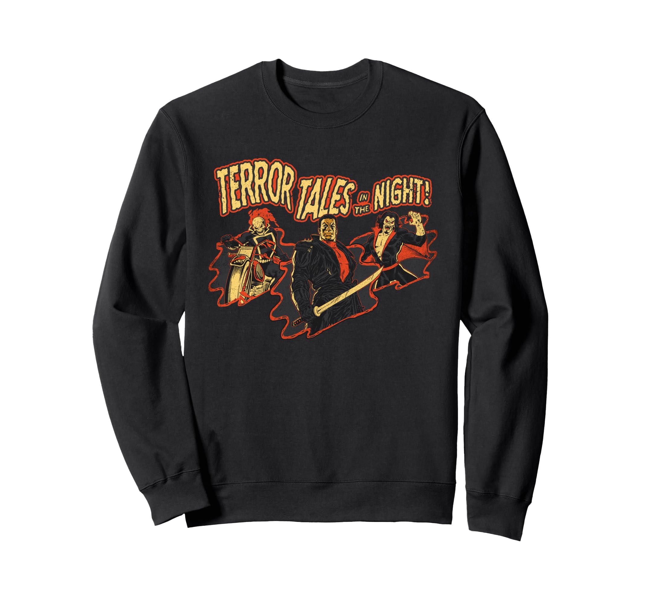 Marvel Blade Ghost Rider & Morbius Terror Tales in the Night Sweatshirt
