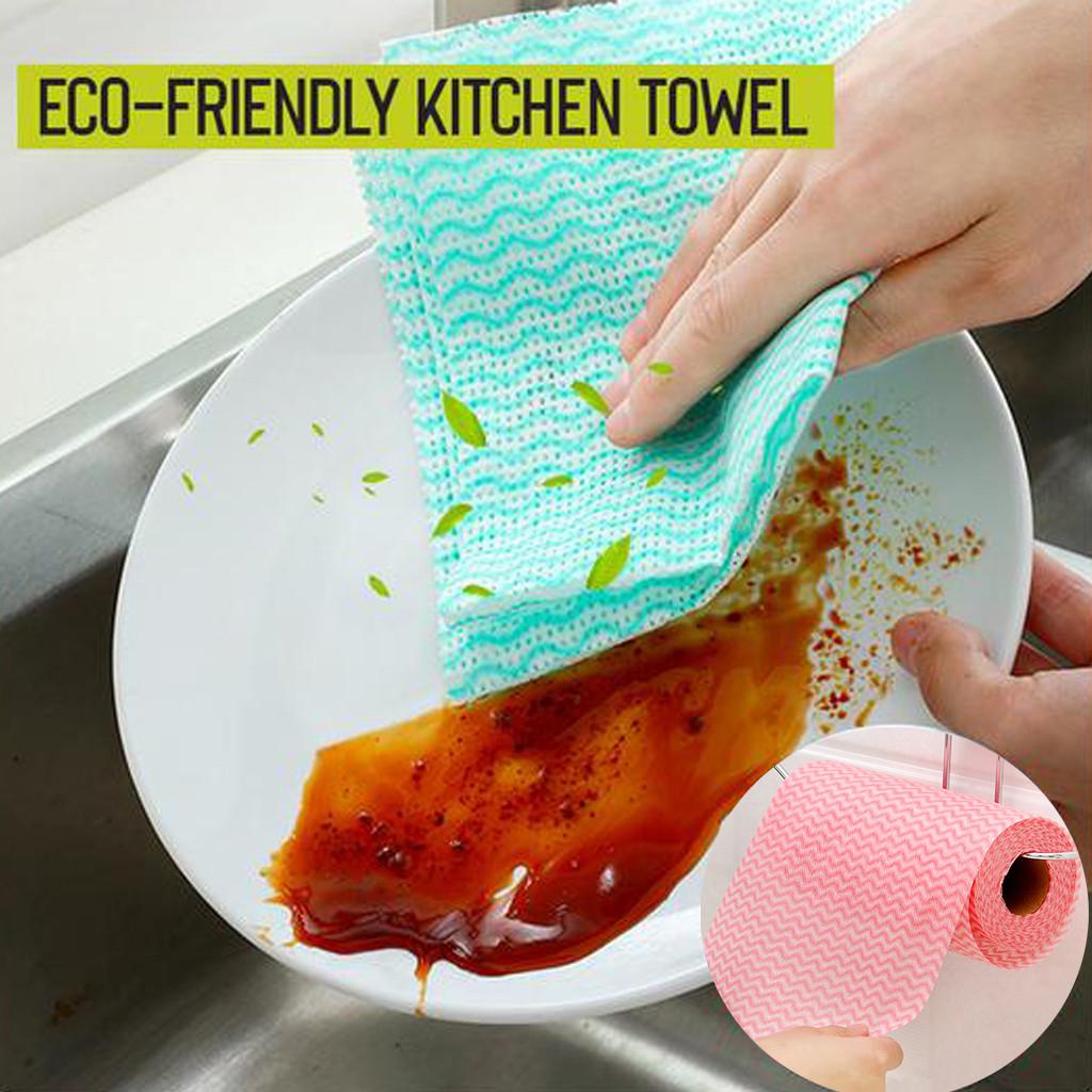 Buy [BD64] Eco Friendly Kitchen Towel Nonwoven Fabric Kitchen Cleaning Towel Dish Cloth at