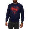 DC Comics Mens Batman v Superman Geo Logo Sweatshirt