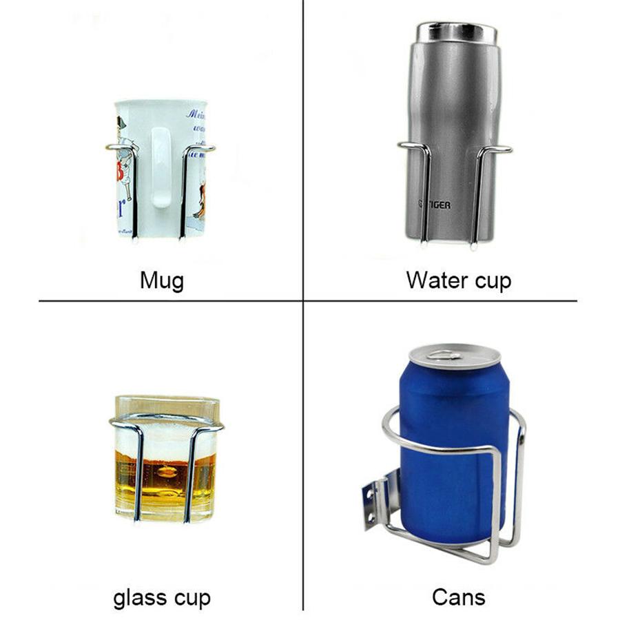 2 Stainless Steel Boat Ring Cup Drink Holder For Marine Yacht Truck RV world cup