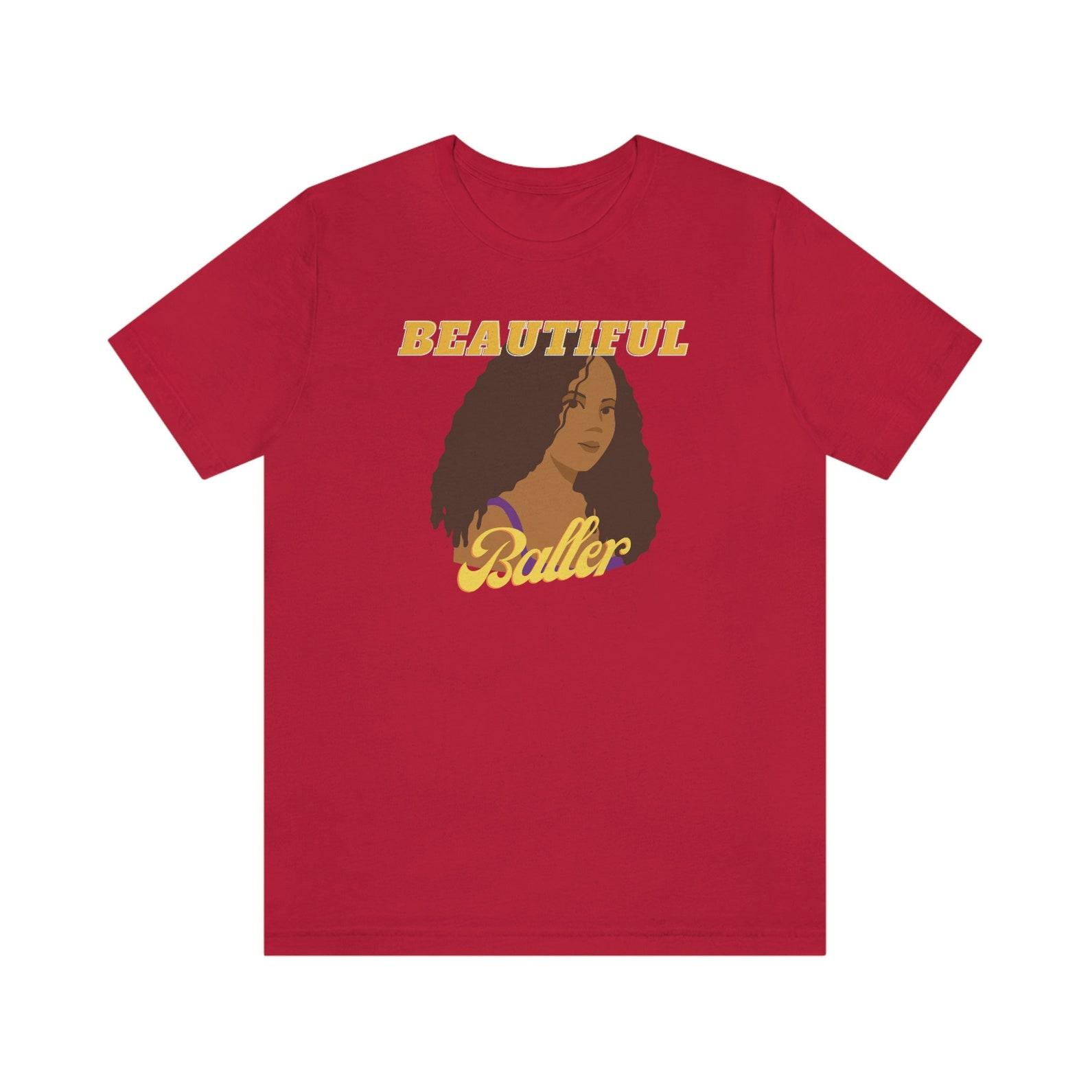 Beautiful Baller, Jersey Short Sleeve Tee 4XL