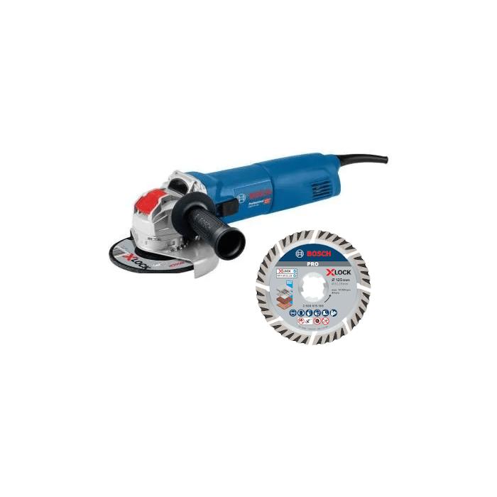 Meuleuse angulaire filaire - BOSCH PROFESSIONAL - GWX 14-125 - 1400 W - 125 mm - X-LOCK+ disque diamanté X-LOCK 125mm 2608615166