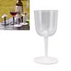 Portable Collapsible Wine Glass Shatterproof Clear Detachable Plastic Wine Glasses for Outdoor Camping Travel