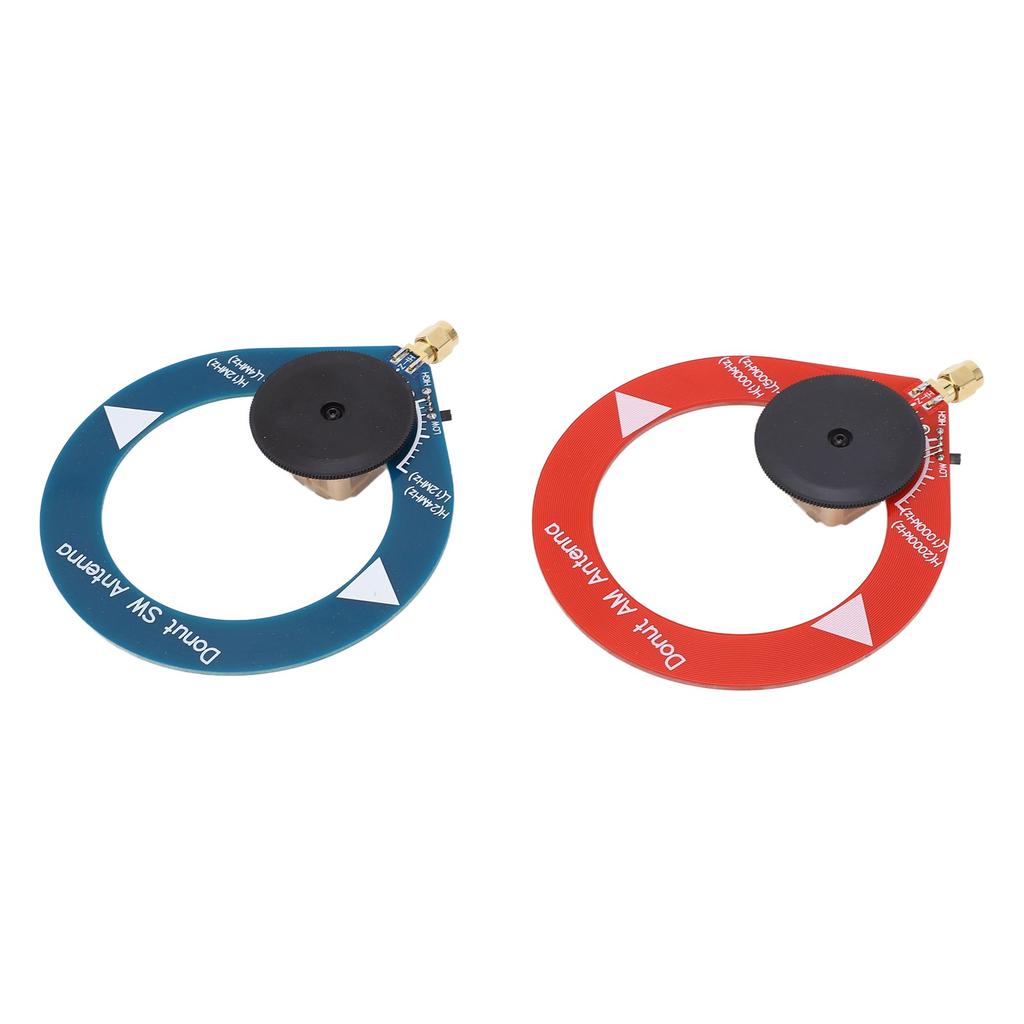 2Pcs Donut AM MW SW Antenna Anti Interference Portable Mini Loop Antenna for Shortwave Radio