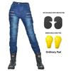 New Double Zipper Metal Style Motocross Moto Trousers Men For Woman Outdoor Riding Jeans With Protective Gear Motorcycle Pants