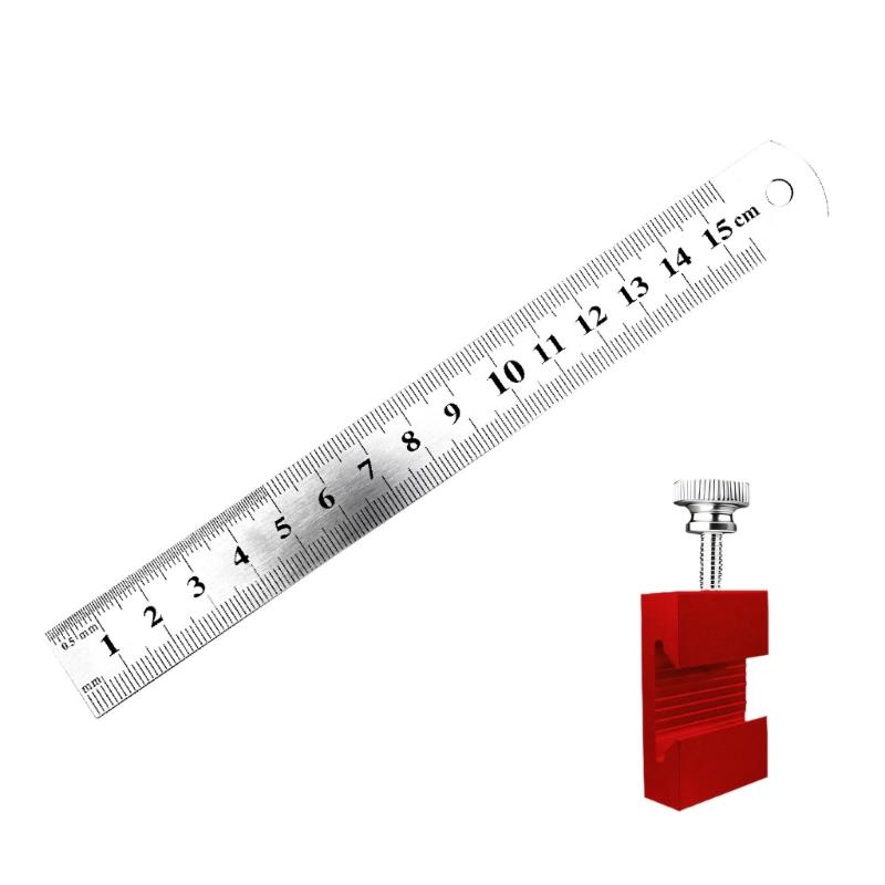 Carpenter Layout Measuring Tool Multiple Scale Marking and Rustproof Stainless Steel for Workshop Use