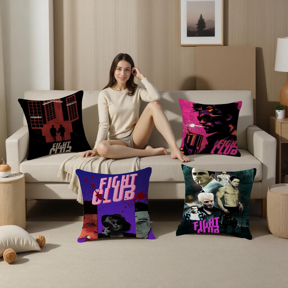 Movie Fight Club Cushion Cover Pillowcase Upholstery Sofa Throw Pillow Home Decor Pillowcas
