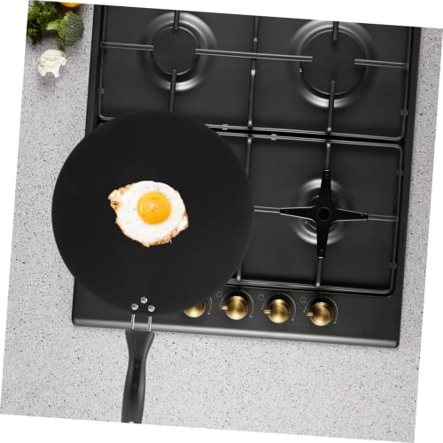 PRETYZOOM Non-Stick Flat-Bottom Cooking Pan for Steak, Omelettes, and Crepes with Handle