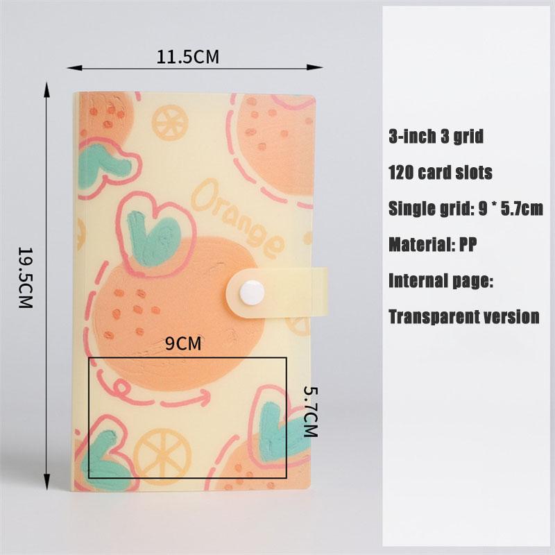 120slots Cute Fruit Design Photocard Binder Album 3 Inch Card Storage Kpop Idol Photo Card Collection Notebook For Fans Gift