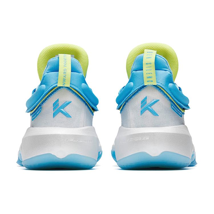 New ANTA KT8 Basketball Shoes Men High Top ANTA White/Clear Spring Blue/Sunshine Yellow 112241101-1