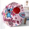 Stitch,Valentine's Day Themed Automatic Opening and Closing Folding Umbrella, Reinforced 8 Ribs, Compact Travel Design, Fashionable Folding