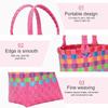 Colorful Plastic Basket for Mini Storage Holder Use 1Pcs Beach Bag