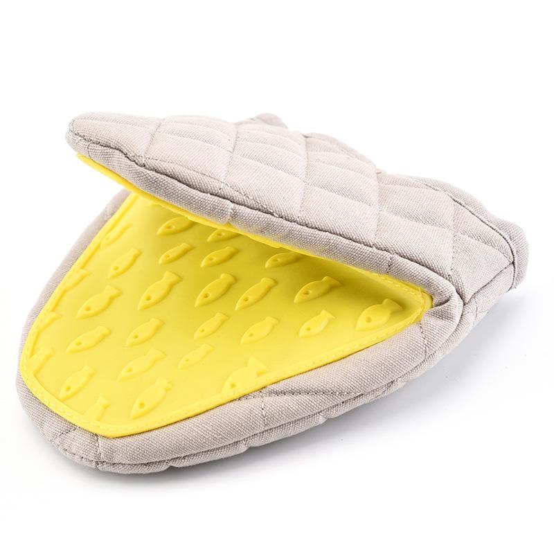 1PC Silicone Anti-scalding Oven Gloves Mitts Silicone Gloves Tray Dish Bowl Holder Oven Handheld Warm Glove Clamp Kitchen Gadget