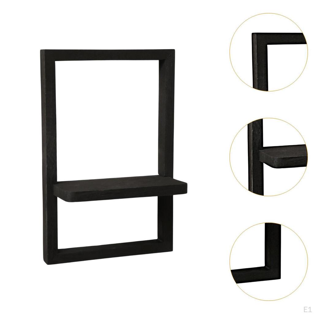 Wandregal Organizer Kreativ Einfach zu Installieren Platzsparend Holz Ausstellungsständer Montierte Aufbewahrung