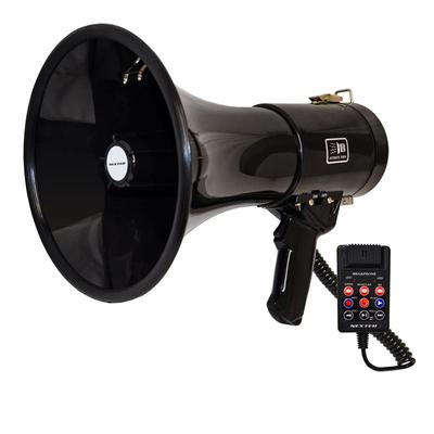 FRC. Altavoz estilo megáfono NEXTEC NX-BV50 (W) - ¡Potente Modelo con Correa al Hombro para Eventos, Guía de Evacuación y Más! Negro