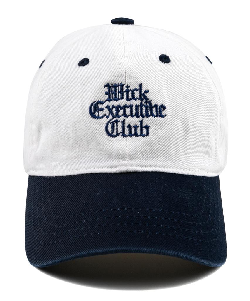 Wig Color Block Executive Club Washed Ball Cap - Navy