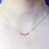 Purple Gold Butterfly Necklace, Simple Niche Temperament, Elegant Rose Gold-Plated Color Gold Chain