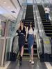 Summer 2023 Women's High Waist Side Slit Denim A-Line Skirt