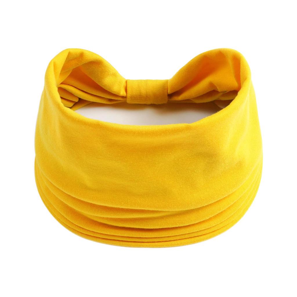 Women's Solid Color Elastic Yoga Headband - Wide, Sweat-Absorbing Sport Macaron Design