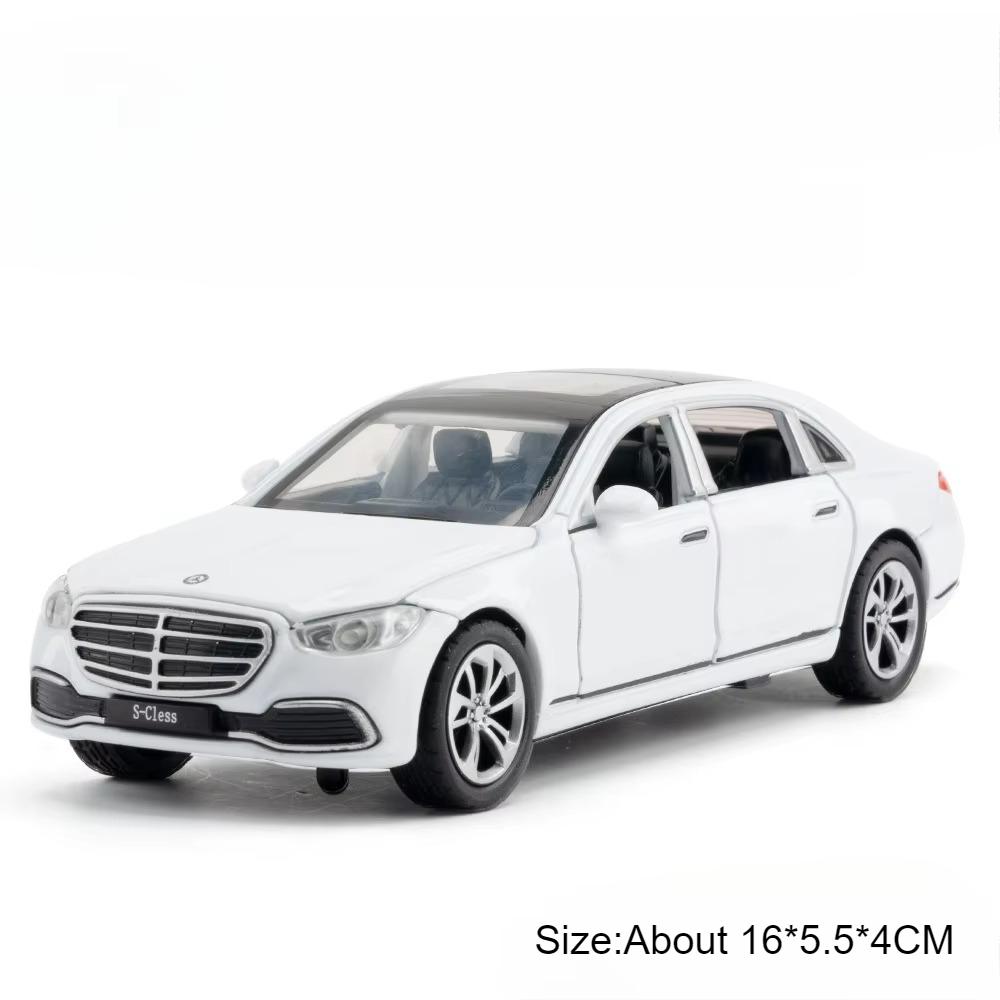 

Scale 1:32 SLR 772S S400L Toy Sports Car Model Metal Diecast Sound Light Pull Back Doors Opened Vehicles Models Ornaments Gifts