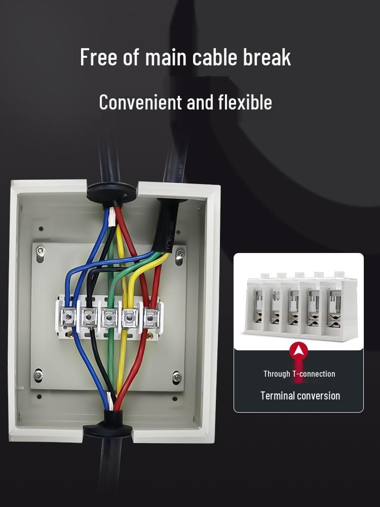 T-Type Copper Busbar High-Current Low-Voltage Cable Distribution Terminal Box