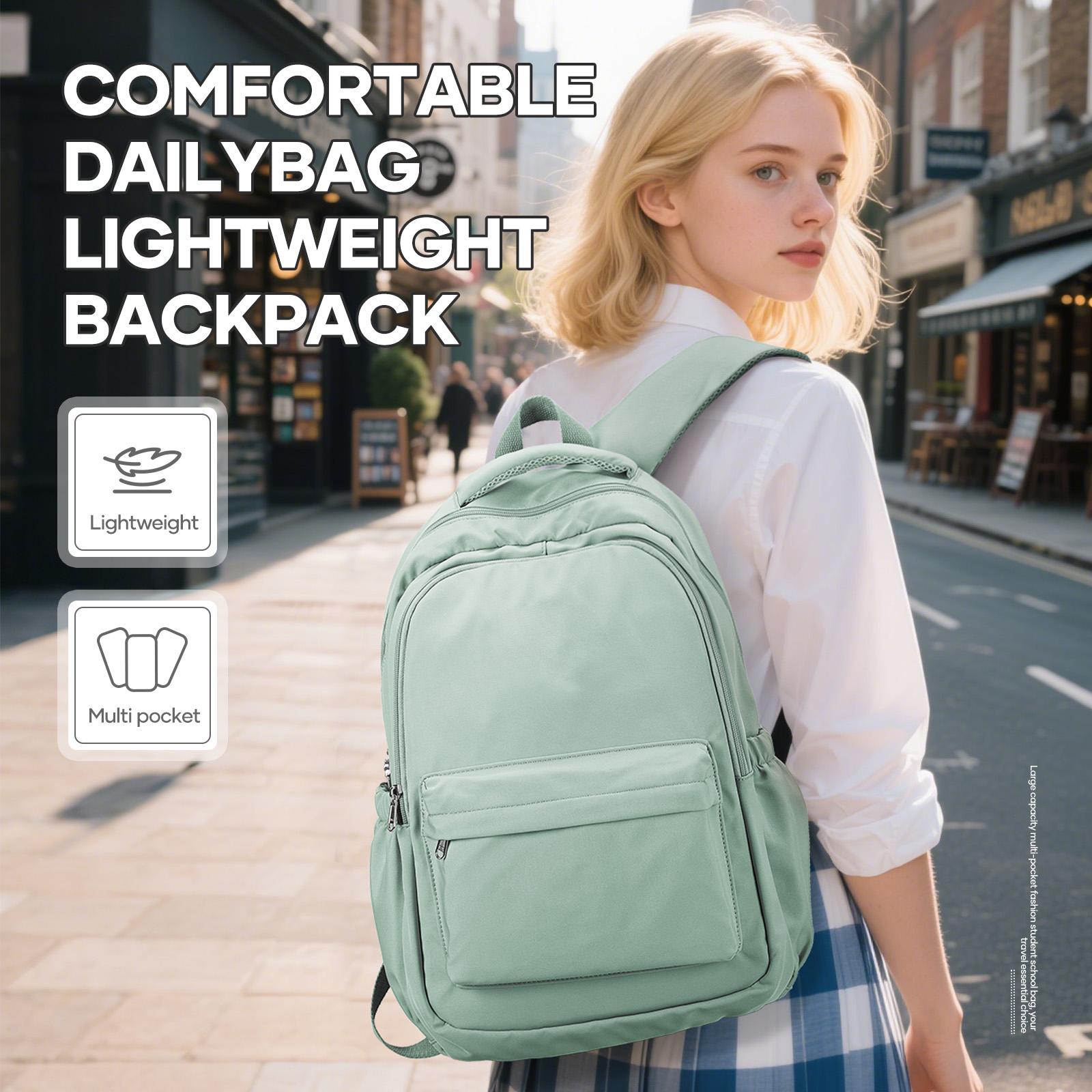 

New 2025 Backpack for Girl Boy Laptop Bag Travel Backpack,School Bags For Teens College Female Rucksack School Supplies Bookbag зелёный