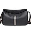 Men's Urban Minimalist Genuine Leather Crossbody Shoulder Bag - Large Capacity