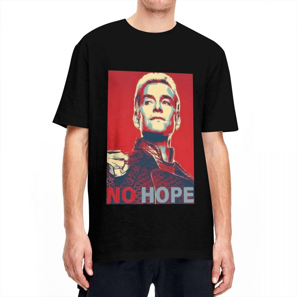 The Boys TV-serie T-shirt Man Homelander No Hope Y2K Basic 100% Bomull T-shirts Strand Rund Hals Hippie T-shirt Stor Storlek Toppar