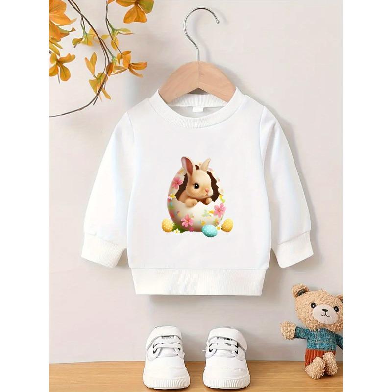 Easy Print Pattern, Comfortable And Skin-Friendly Sweatshirt for Baby Girls Aged 0-3 Years
