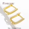 DIY Earring Making Supplies 18K Gold Plated Brass with Zircon Earwires Earrings Hook Clasps Findings,Earrings Fasteners