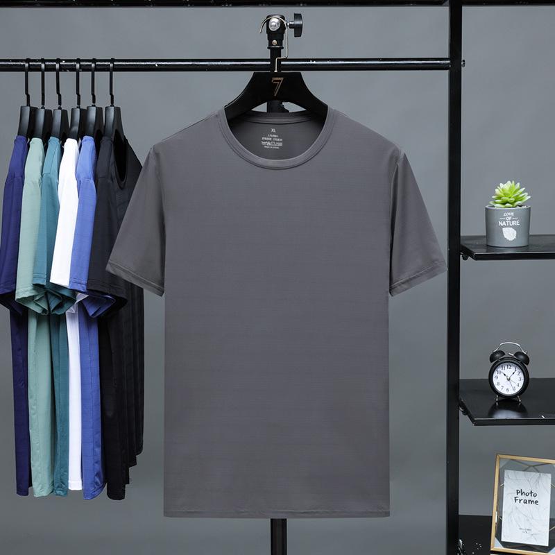 

Unisex Ice Silk Plus Size Breathable Casual Sports T-Shirt 4XL