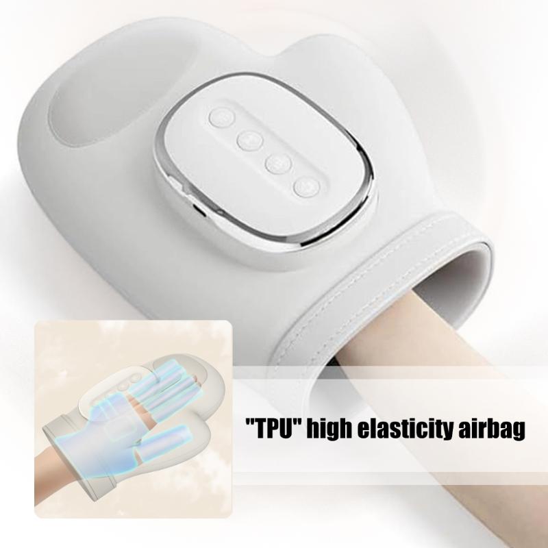 wirelessly Portable Finger Massagers with 3 Heat Level Rechargeable Battery for Carpal Tunnel and Joint Pains Relief