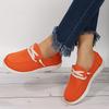 Orange Color Loafers Casual Slip-On Shoes