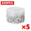 Clear Push Pins with Plastic Head & Steel Point, Thumb Tacks for Bulletin Cork Board, Wall Hanging, Photos, Home Office & Craft Projects