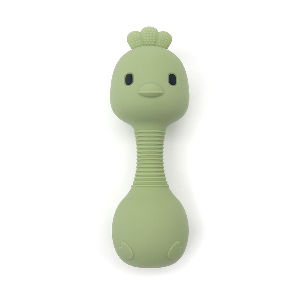 

Cartoon Shape Baby Silicone Rattle Teether Easy Grip Baby Chewing Toy Teeth Grinding Toy Infants Style-9