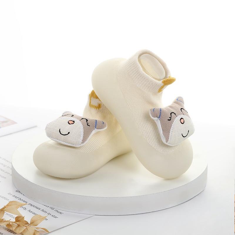 Boys and Girls Cartoon Slip-on Shoes with Anti-slip Sole and Soft Bottom