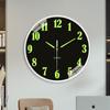 8" Luminous Silent Wall Clock for Home Living Room Decor