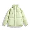 Winter Women’s Casual Simple Down Cotton Short Jacket Stand Collar Drawstring Zipper Hem Elastic Cotton Jacket Solid Thicken Warm Short Puffer Jacket