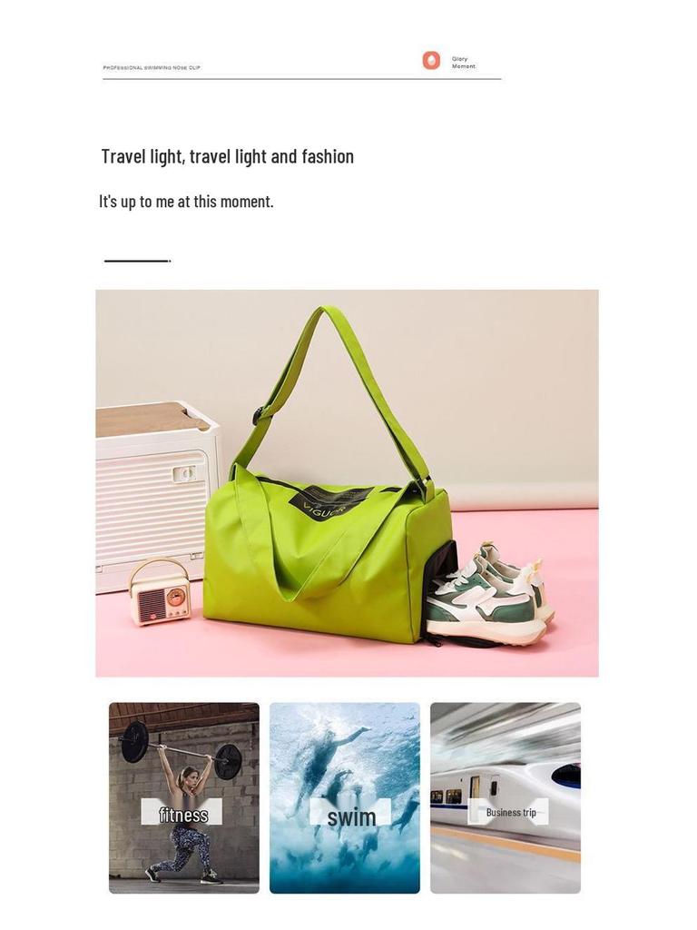 Waterproof Sports & Fitness Travel Bag for Men & Women - Large Capacity, Wet/Dry Separation, Ideal for Swimming & Storage