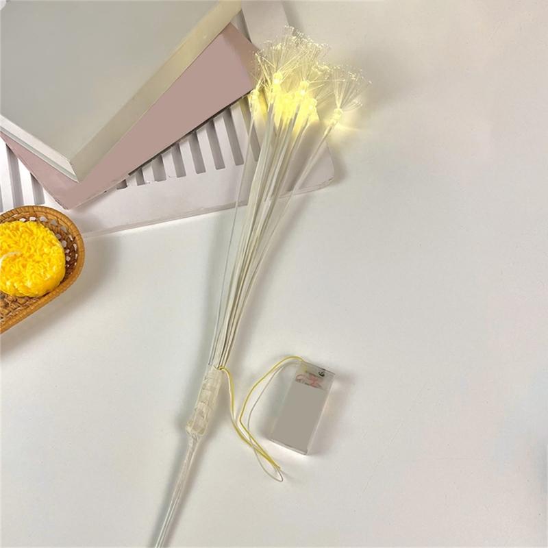 LED Umělá Větev Na Baterie Světelné Květinové Kytice Pro Vánoce Svatbu Domácí Dekoraci Vnitřní a Venkovní