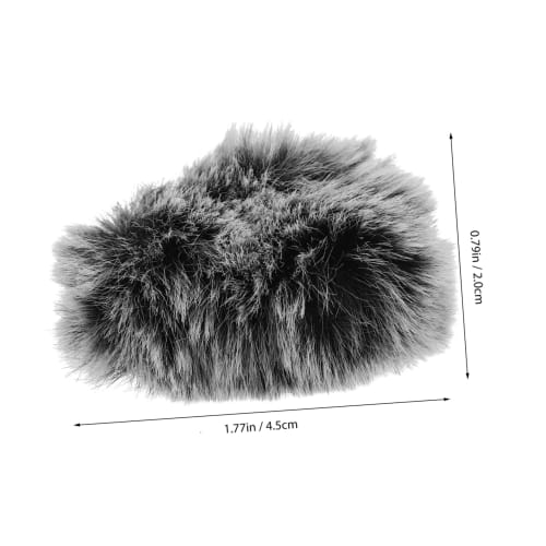 Sosoport 2-Piece Microphone Windscreen, Furry Windscreen